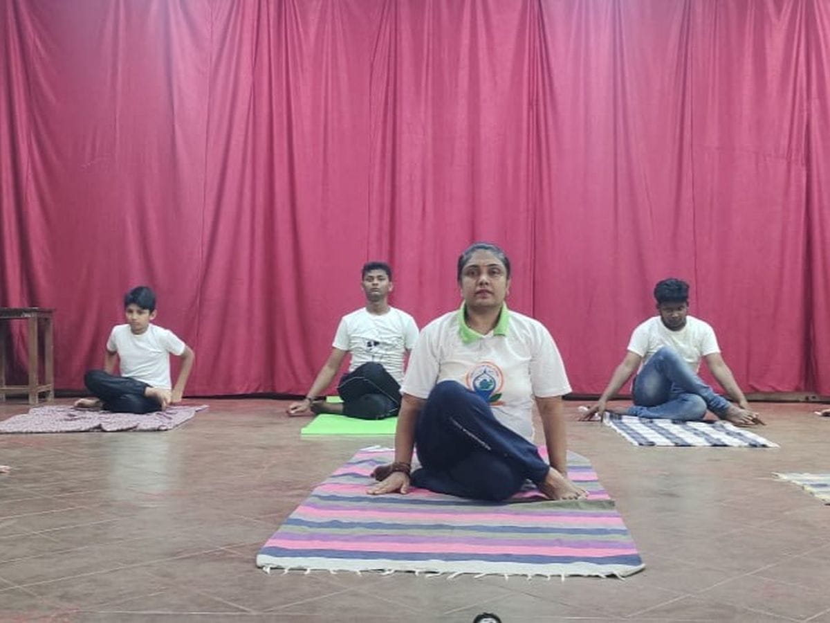 Yoga day celebration at BEM school