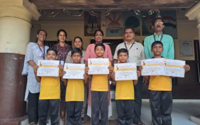 BEM Kannada medium Primary school kids win prizes