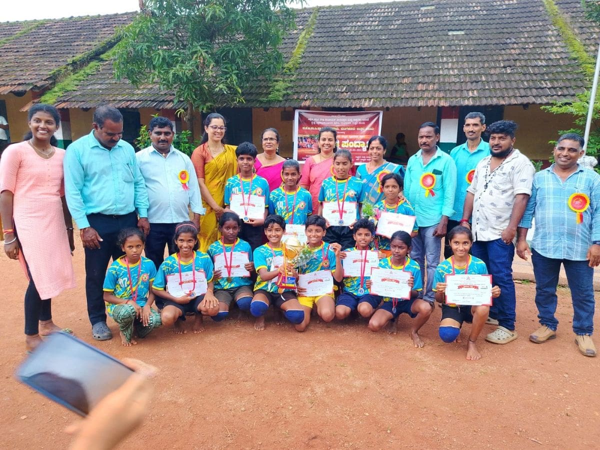 BEM Kannada Medium Primary students Winners in Kabaddi