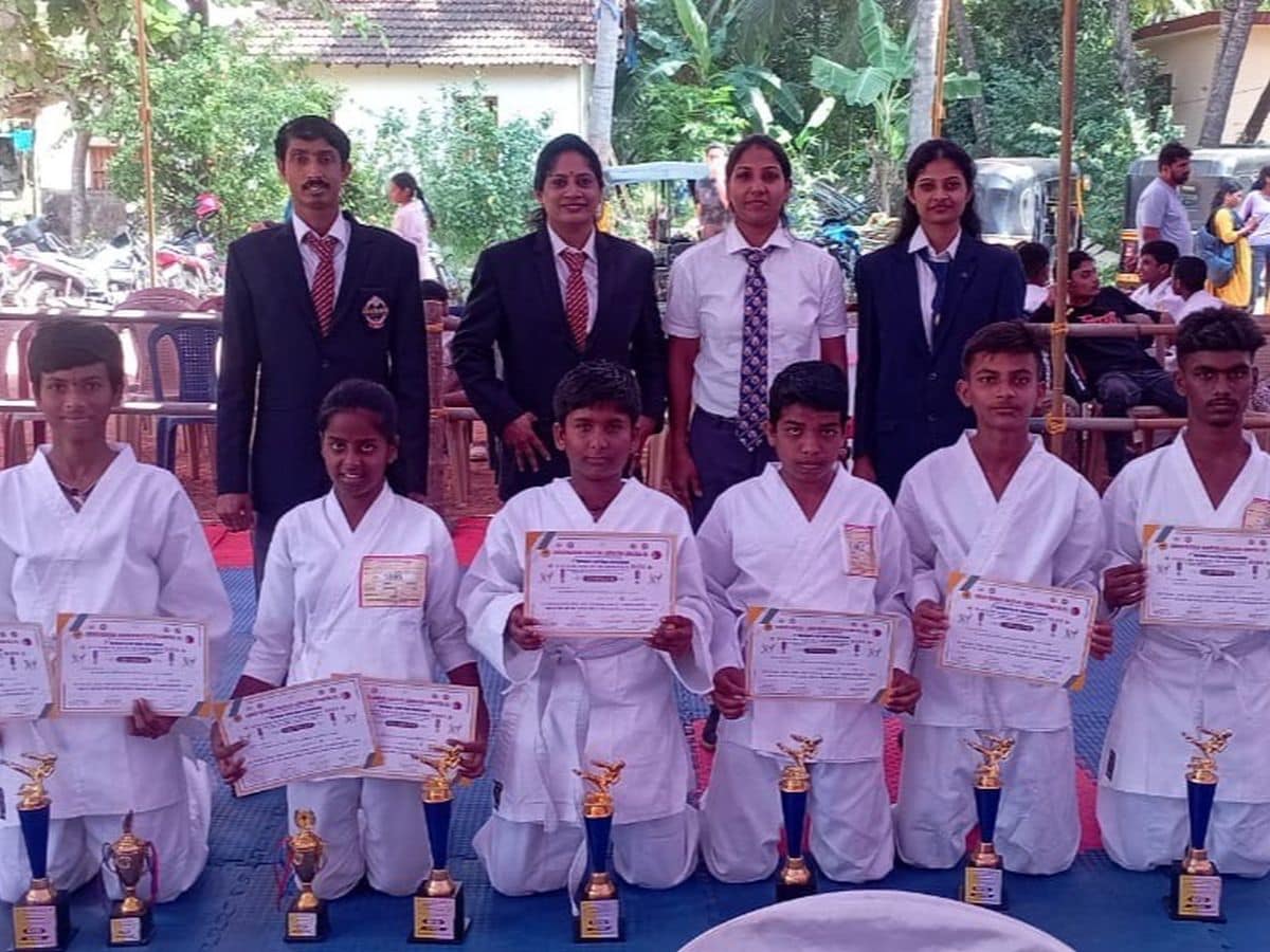 Karate competition winners